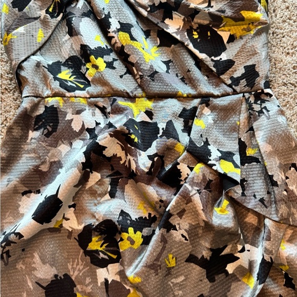 Max & Cleo One Shoulder Cocktail Dress floral abstract print size 8 - Picture 3 of 10